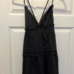 Black cross back dress from Aritzia